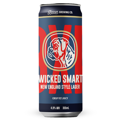  Wicked Smart New England-Style Lager 4.9% ABV 355ml - 4pk