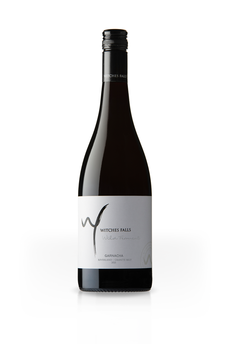 2021 Witches Falls Wild Ferment Garnacha made from a fusion of Granite Belt and Riverland fruit.